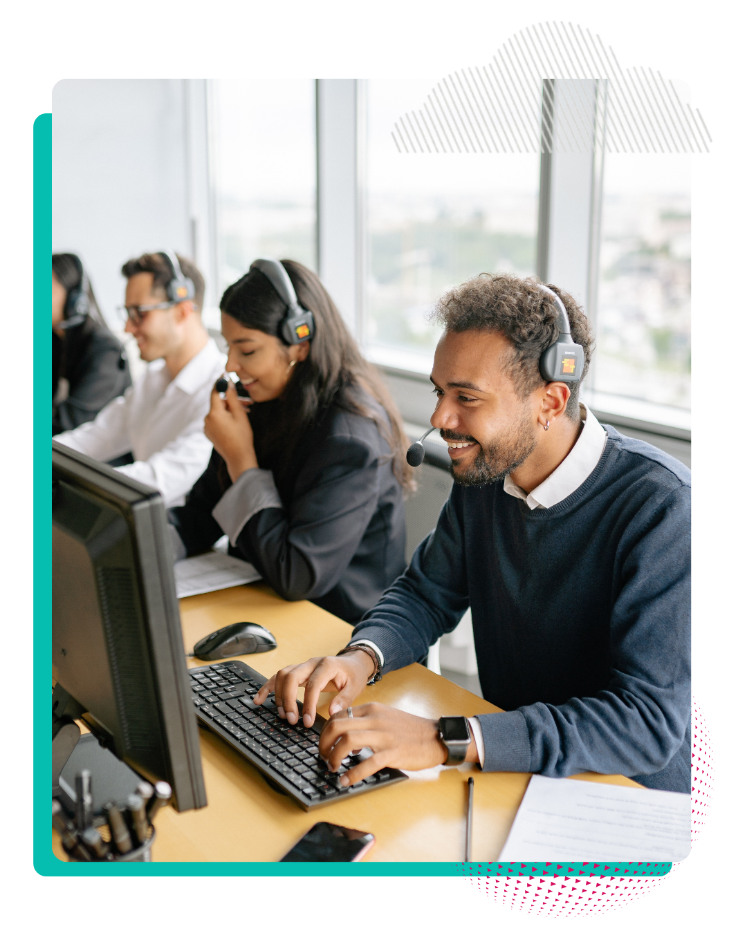 Equipes de operação comercial utilizando Vip Solutions